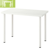 逸家伴侣利蒙书桌带抽屉白色家用柜梳妆台学生桌电脑桌写字办公桌简约现代