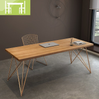 逸家伴侣北欧风书桌简约现代实木电脑桌办公桌个性单人工作桌长条桌写字台