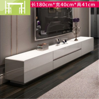 逸家伴侣现代简约电视柜茶几组合小户型客厅带不锈钢条白色影视柜套装地柜