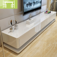 逸家伴侣电视柜茶几组合简约现代套装客厅电视机柜黑白背景柜钢化玻璃地柜