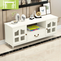 逸家伴侣现代简约小户型电视柜茶几组合套装家用钢化玻璃地柜欧式电视机柜