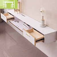 逸家伴侣后现代简约轻奢壁挂式电视柜挂墙上机顶盒置物架悬挂卧室客厅超窄