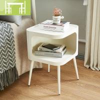 逸家伴侣城市居品 方方边桌 铁艺磨砂茶几卧室床头柜床边桌客厅沙发边几