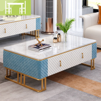 逸家伴侣北欧电视柜茶几组合后现代简约大理石地柜网红客厅轻奢港式电视柜
