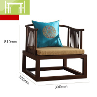 逸家伴侣新中式仿实木布艺轻奢客厅会所禅意茶楼古典铁艺沙发茶几组合套装