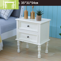 逸家伴侣创意床头柜全实木床边现代卧室储物收纳简易迷你经济型多功能白色