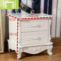 逸家伴侣欧式床头柜白色简约现代韩式卧室木质床头柜烤漆特价储物收纳