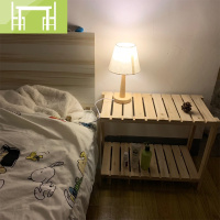 逸家伴侣涂山家居馆ins风床头柜排骨架实木质置物架租房改造少女心卧室