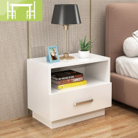 逸家伴侣床头桌耐用置物床头柜北欧风ins蓝色胡桃色黑白配抽屉宾馆结婚