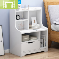 逸家伴侣床头柜简约现代简易经济型卧室收纳储物置物架仿实木床边小型柜子