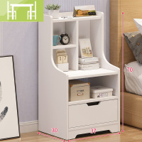 逸家伴侣床头柜简约现代经济型多功能组装置物架北欧储物柜卧室简易床边柜