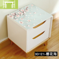 逸家伴侣3D床头柜五斗柜防水胶垫小正方形水晶垫古典欧式轻奢pvc加厚桌布