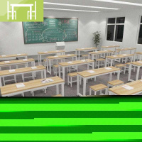 逸家伴侣书桌可写字台桌型座椅黑色式班课桌椅辅导班儿童绘画桌简约