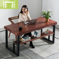 逸家伴侣实木书桌北欧电脑台式桌家用写字桌卧室桌子简约办公桌现代老板桌电脑桌