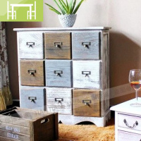 逸家伴侣简易床头柜 经济型实木美式斗柜 简约现代收纳柜子储物柜 多功能