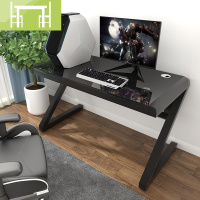 逸家伴侣电脑台式桌书桌钢化玻璃桌子台式机座桌家用游戏电竞桌椅组合套装电脑桌