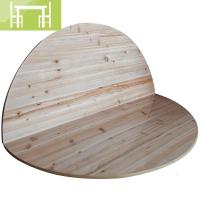 逸家伴侣家用实木杉木大圆桌折叠桌酒店宴会圆桌酒席折叠圆形餐桌圆台面板