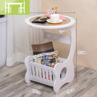 逸家伴侣北欧式简约小型号窄迷你儿童床头柜卡通女孩男白色卧室