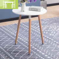 逸家伴侣北欧餐桌椅组合现代简约小户型家用饭桌实木白色伊姆斯洽谈桌椅子