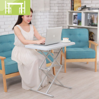 逸家伴侣简易升降折叠桌子小餐桌可调节阳台户外飘窗电脑写字书桌长方形