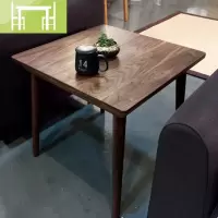 逸家伴侣北欧实木餐桌咖啡桌现代简约家用小方桌小户型餐桌正方形饭桌棋牌