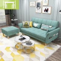逸家伴侣沙发床小户型网红款客厅简约多功能两用双人北欧实木可折叠沙发床