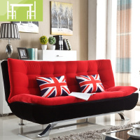 逸家伴侣简易布艺可折叠沙发床多功能拆洗两用床1.2米1.5米1.8米双人实木