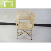 逸家伴侣靠背椅老式藤椅老式藤椅休闲椅休闲手工家用老人藤椅单人圈椅高背桌/桌椅套件
