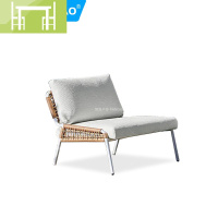 逸家伴侣北欧户外藤编沙发售楼处咖啡厅藤椅三五件套家具样板外藤桌椅