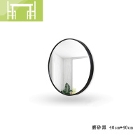 逸家伴侣浴室镜子带置物架卫浴镜免打孔贴墙挂墙式圆镜洗漱台卫生间化妆镜