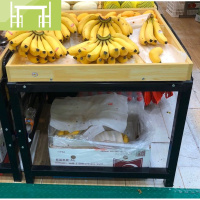 逸家伴侣木质木制钢木水果架果蔬架蔬果架超市货架蔬菜架水果店