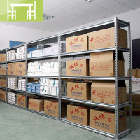 逸家伴侣超市仓储轻型角钢货架金属储物家用展示架仓库房置物架子