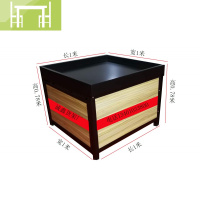 逸家伴侣超市蔬菜货架水果展示架 果蔬平台堆头蔬果柜地堆 水果货架中岛柜
