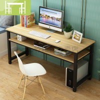 逸家伴侣桌子简约定做办公桌长条桌长方形书法桌双层电脑桌靠墙窄家用现代