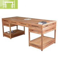 逸家伴侣新中式书桌明式画案办公北美黑胡桃实木写字台仿古书法桌
