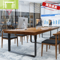 逸家伴侣北欧loft实木台式电脑桌简约现代家用书法桌2020新款写字台办公台