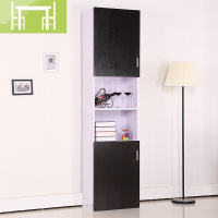 逸家伴侣书柜书架带简约现代书橱CD架单个储物柜收纳柜角柜多功能