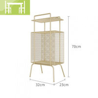 逸家伴侣北欧现代书报收纳架子墙角落地书架沙发边上置物架展示报刊杂志架搁板/置物架