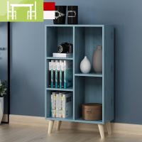 逸家伴侣简易书架简约现代置物架落地桌上柜子实木格子柜自由组合书柜架子搁板/置物架