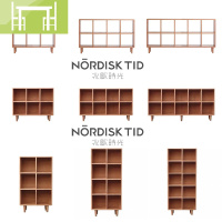 逸家伴侣北欧日式实木书架自由组合格子柜书柜置物柜收纳展示柜落地简约搁板/置物架