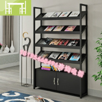 逸家伴侣阅览室展示架杂志架期刊架报刊文件柜展示柜落地书柜党建书架木质