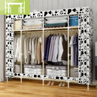 逸家伴侣衣柜简易布衣柜实木宿舍公寓组装儿童出租房用衣橱收纳神器牛津布