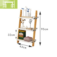 逸家伴侣书架落地简约现代置物架书柜落地书架小书柜学生创意简易梯形书架搁板/置物架