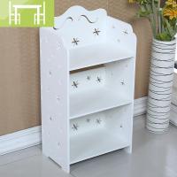 逸家伴侣简易花儿童书架多层落地置物架经济型格架学生储物书柜现代简约搁板/置物架