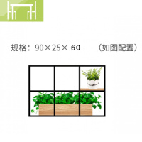 逸家伴侣美式工业风办公室铁艺隔断置物架 落地多层loft餐厅装饰 客厅书架
