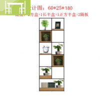 逸家伴侣美式工业风办公室铁艺隔断置物架 落地多层loft餐厅装饰 客厅书架搁板/置物架