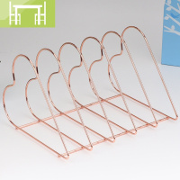 逸家伴侣北欧创意文件架文件夹收纳盒资料架子多层办公用品大全桌面桌上立式书架文件框筐栏金属铁质艺ins简约置物搁板/置物架