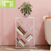 逸家伴侣铁艺多层简易书架收纳置物架简约现代落地儿童学生书柜树形书架子搁板/置物架