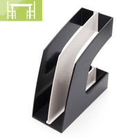 逸家伴侣清新时尚书立架办公桌文件架文件框文件栏桌上整理资料架子学生简易收纳书架置物架文件夹收纳盒办公用品大全