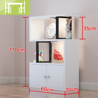 逸家伴侣简易书柜储物柜飘窗收纳柜简约现代客厅隔断柜创意书架落地置物架搁板/置物架